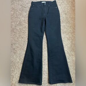 Madewell The Perfect Vintage Flare Jean Womens Size 26 in Black